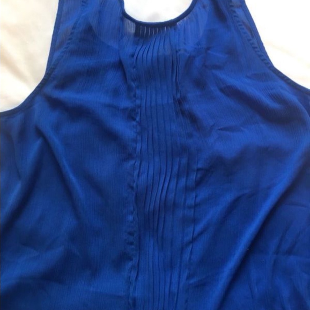blue blouse tank